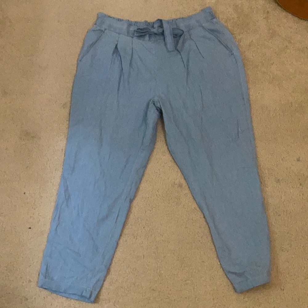 Chambray Paperbag Pants
